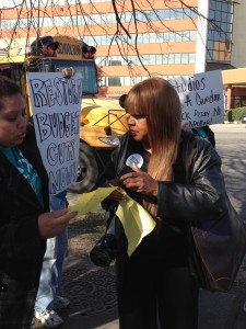 Mary J. Blige protester