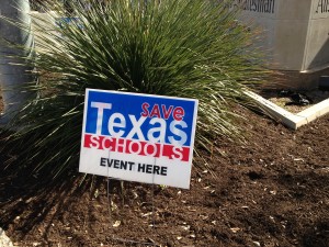 Save TX Schools sign