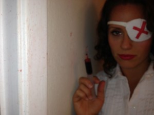 Iaia w bloodsplatter