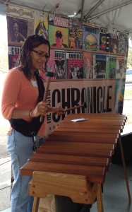 3 playing marimba
