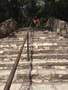 6 Maya on the stairs